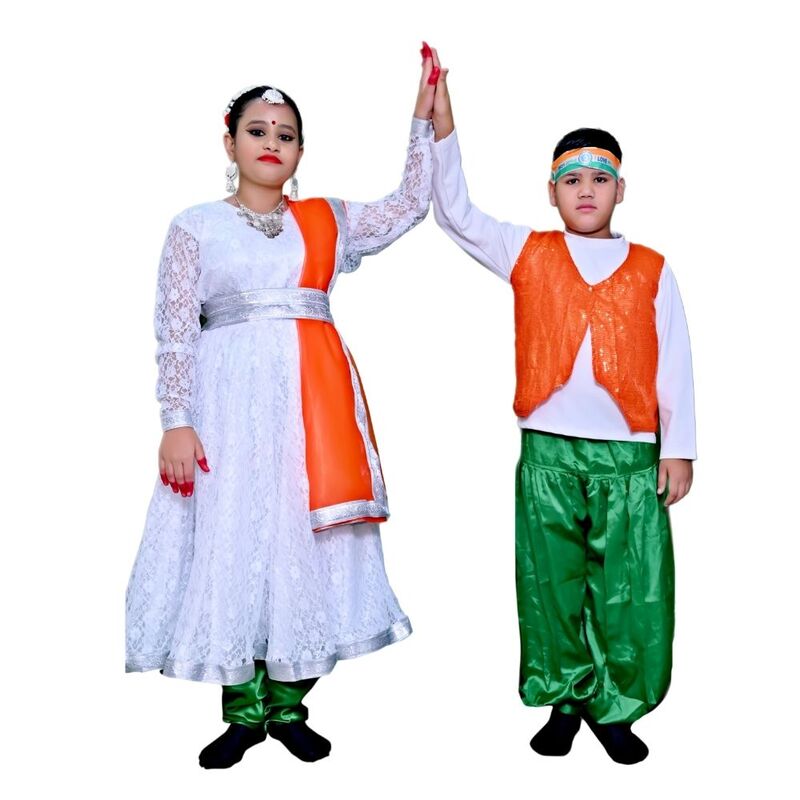 Tiranga Color Costume for Boys & Girls Tiranga Color Costume for Boys & Girls
