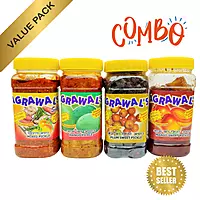 AGRAWAL'S Classic Pickle Combo - Mango, Mixed, Plum, Mango Sweet Pickle - 1750 GMS Pack of 4