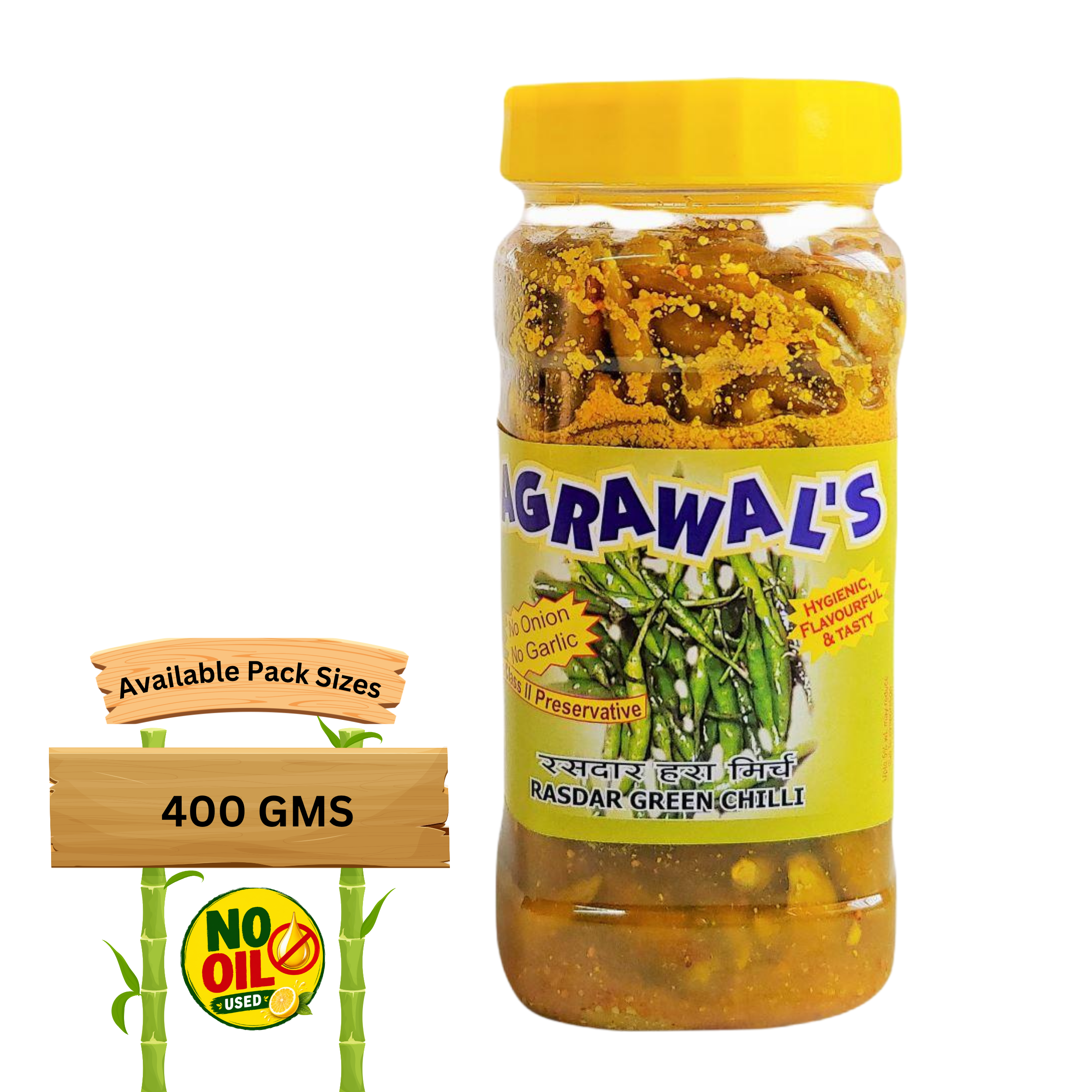 AGRAWAL'S Rasdar Green Chilli Pickle