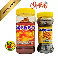 AGRAWAL'S Mango Sweet Pickle and Plum Sweet Pickle Combo 650 GMS