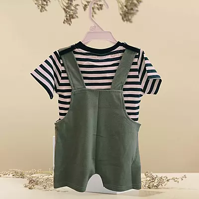 Infanzy Toddler's Dungaree Set