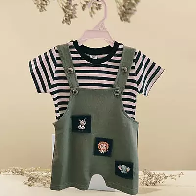 Infanzy Toddler's Dungaree Set