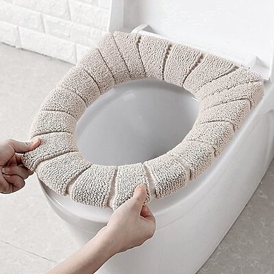 Toilet Seat Cover Washable Cushion Mat Pack of 2 Toilet Seat Cover Washable Cushion Mat Pack of 2