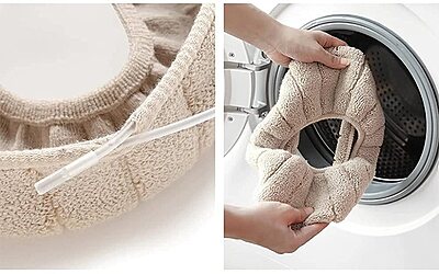 Toilet Seat Cover Washable Cushion Mat Pack of 2 Toilet Seat Cover Washable Cushion Mat Pack of 2