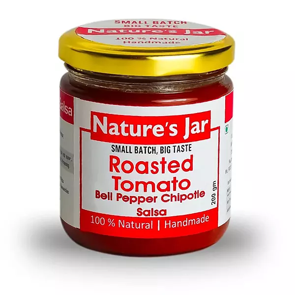 Roasted Tomato Bell Pepper Chipotle Salsa - Nature's Jar NP