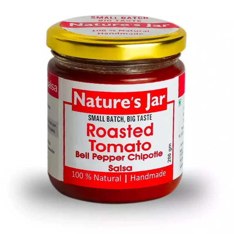 Roasted Tomato Bell Pepper Chipotle Salsa - Nature's Jar NP