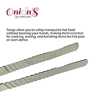 Onions Stainless Steel Sanman Kitchen Tongs, Chimta for Roti, Chapati Chimta, chipya,