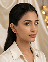 925 Silver Rose Gold Eternal Heart Stud Earrings