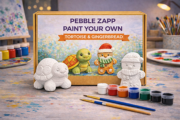 Tortoise & Gingerbread Painting Set