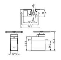 TowerPro SG90 Continuous Rotation 360 Degree Servo Motor