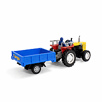 Tractor_With_Trolley_Yellow_Blue