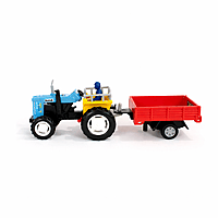Tractor_With_Trolley_Blue_Red