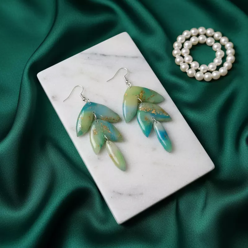 Aurelian Sea Leaf Dangles earrings