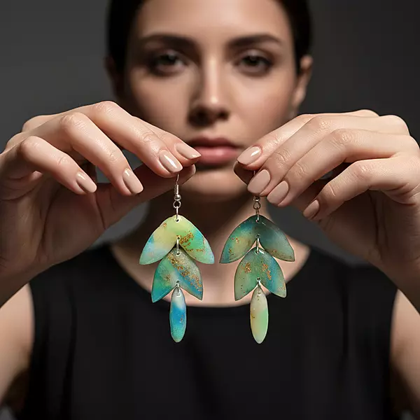Aurelian Sea Leaf Dangles earrings