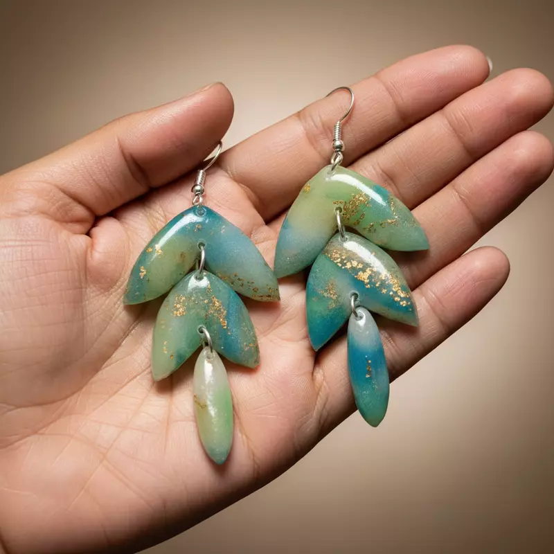 Aurelian Sea Leaf Dangles earrings