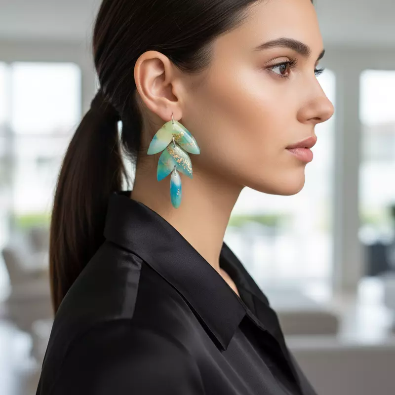Aurelian Sea Leaf Dangles earrings