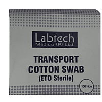 Transport Cotton Swab in Tube 13 X150 ETO Sterile Pack of 100 Pieces