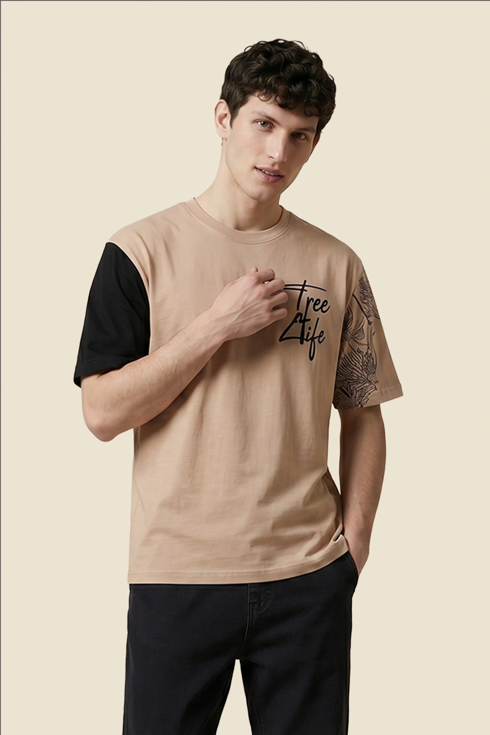 Men's Colour Block Tshirt