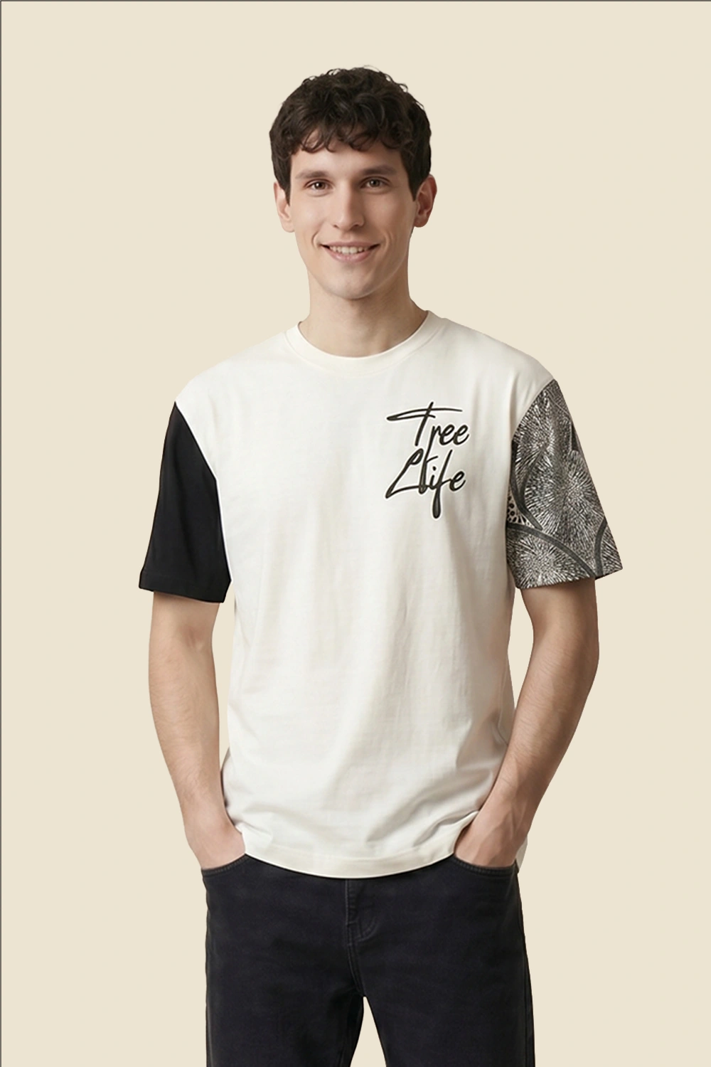 Men's Colour Block Tshirt