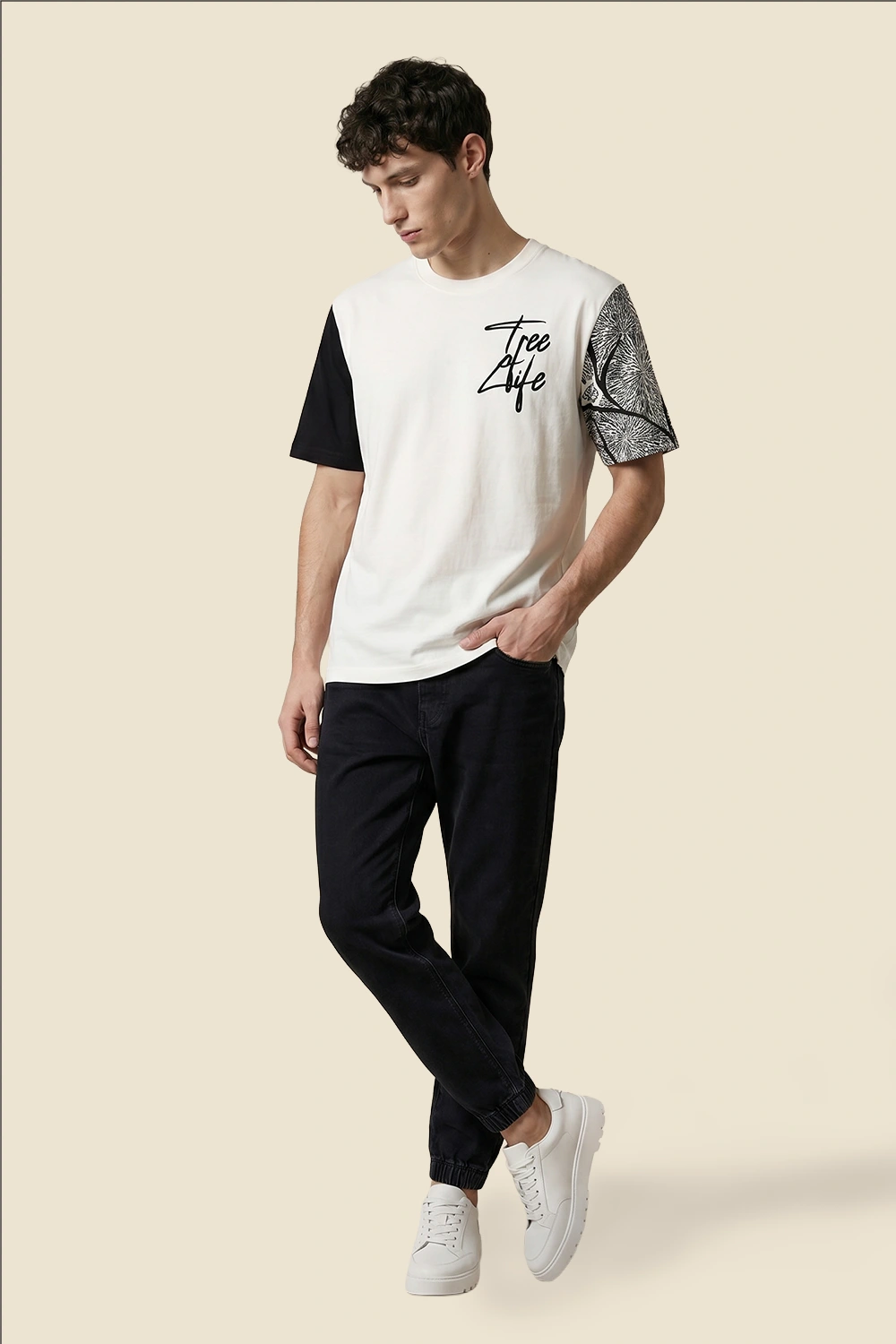 Men's Colour Block Tshirt