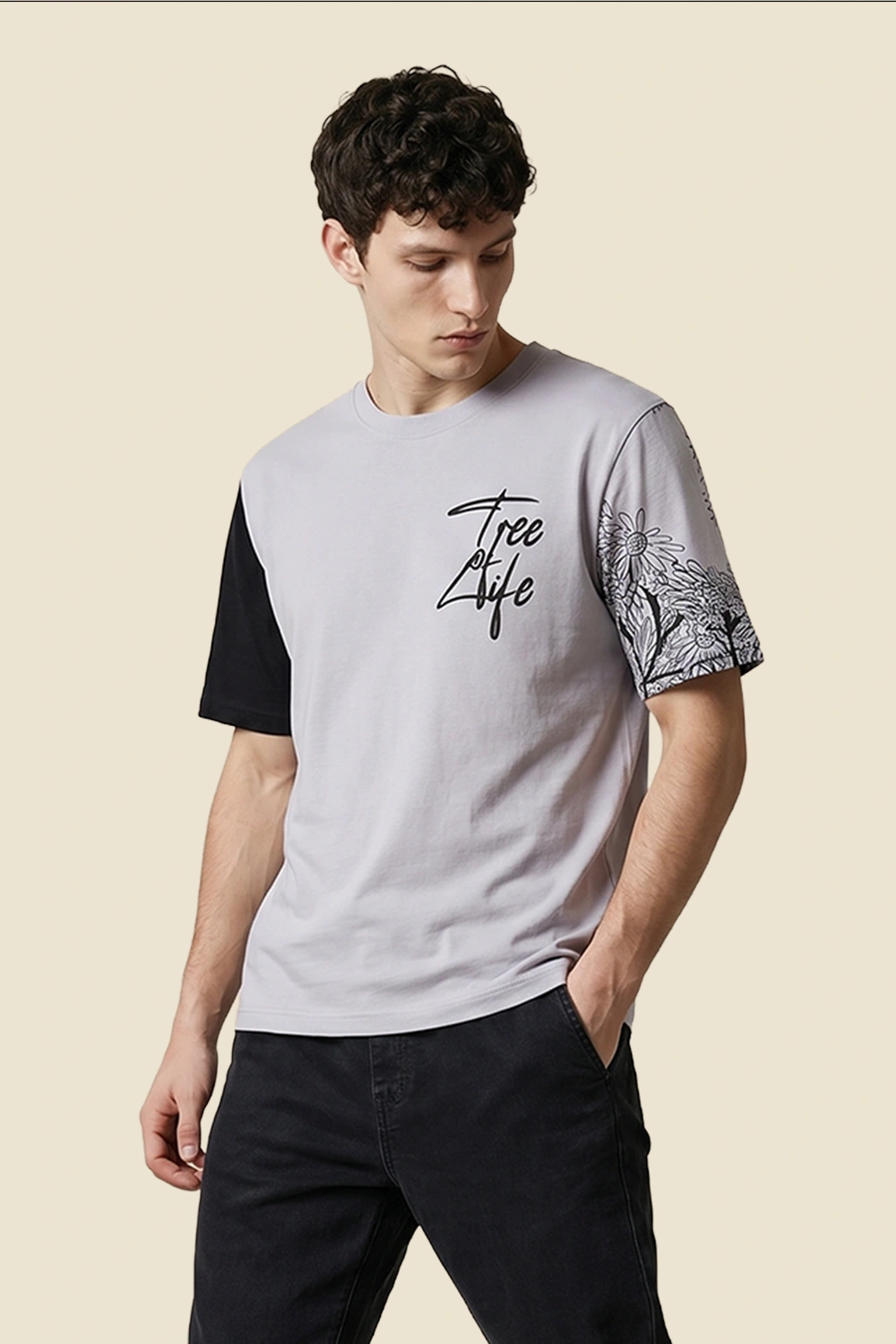 Men's Colour Block Tshirt