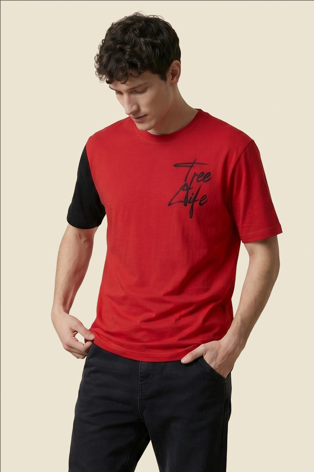 Men's Colour Block Tshirt