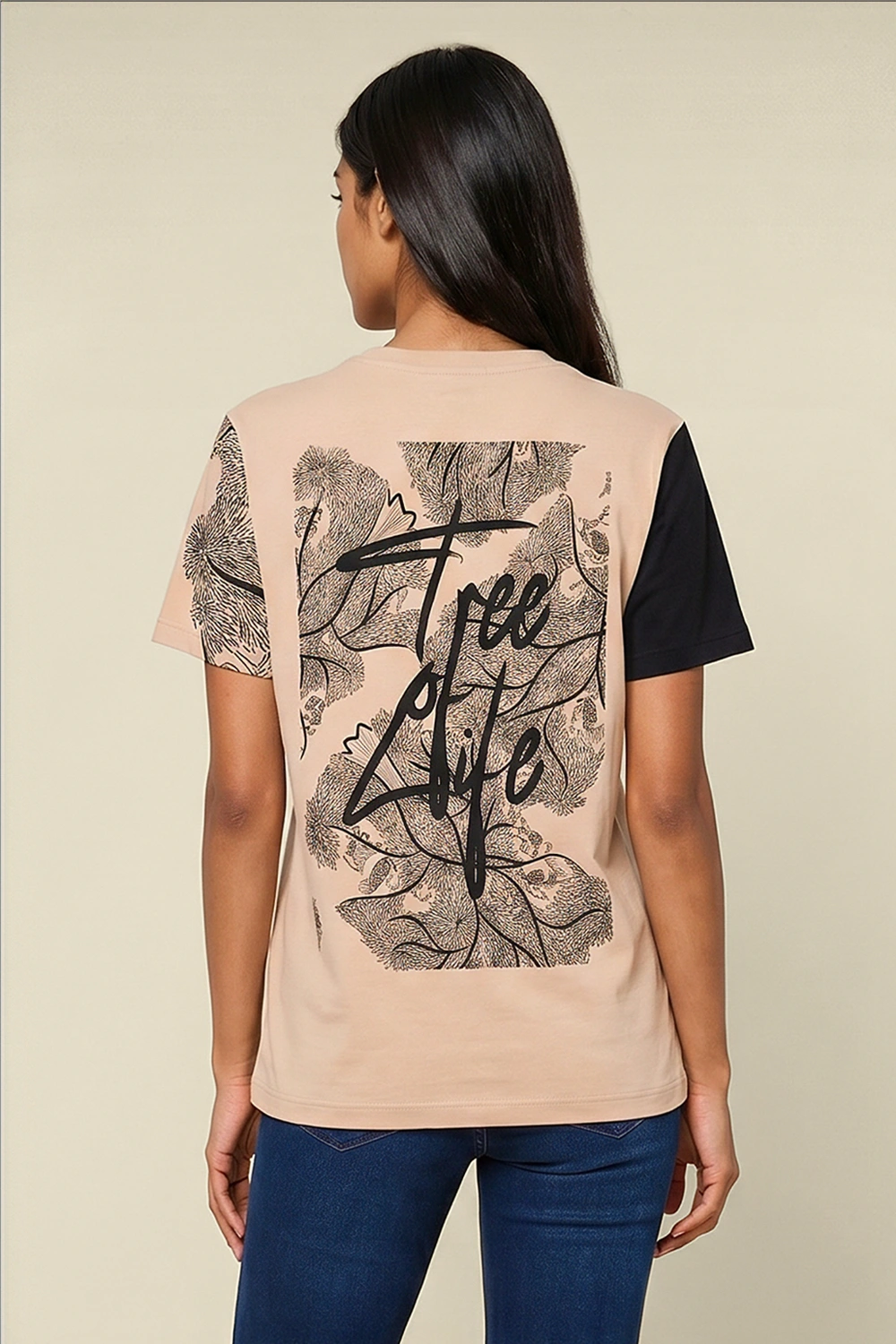 Women's Colour Block Tshirt
