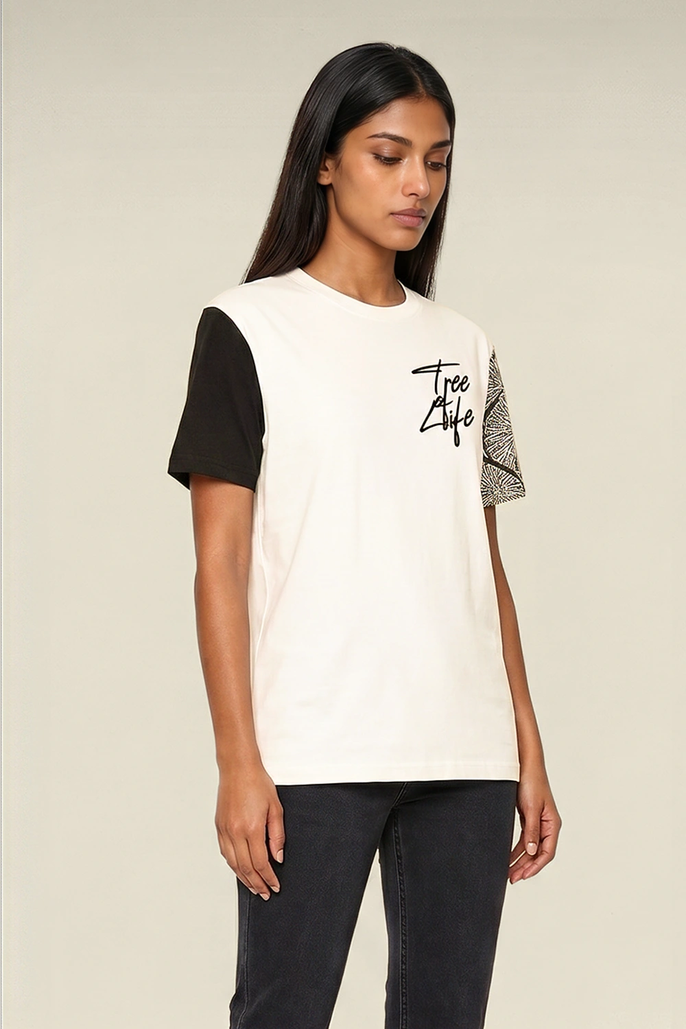 Women's Colour Block Tshirt