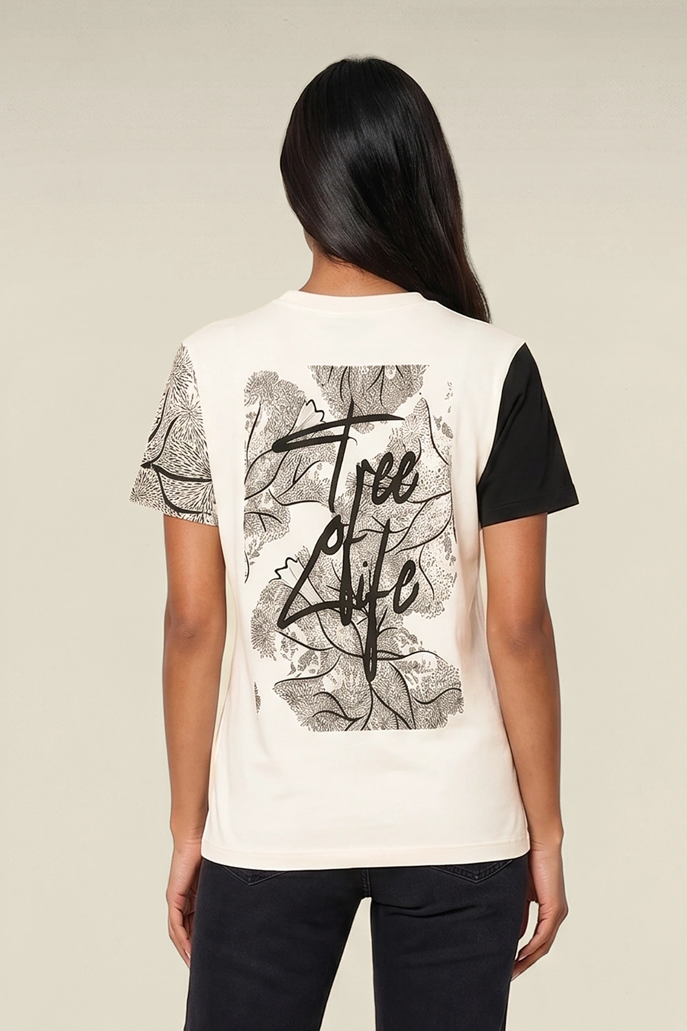 Women's Colour Block Tshirt