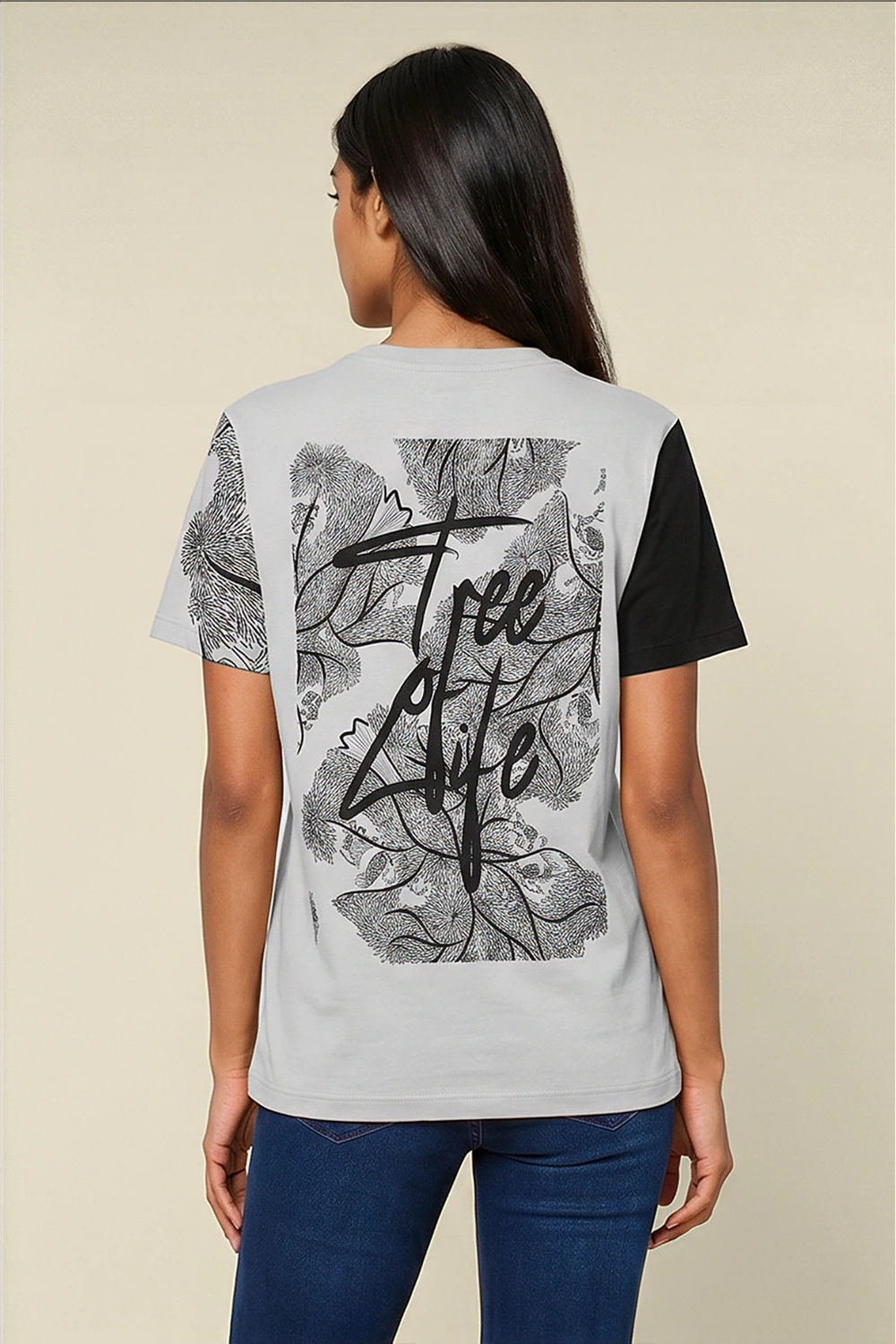 Women's Colour Block Tshirt