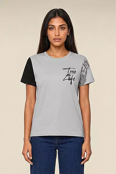 Women's Colour Block Tshirt