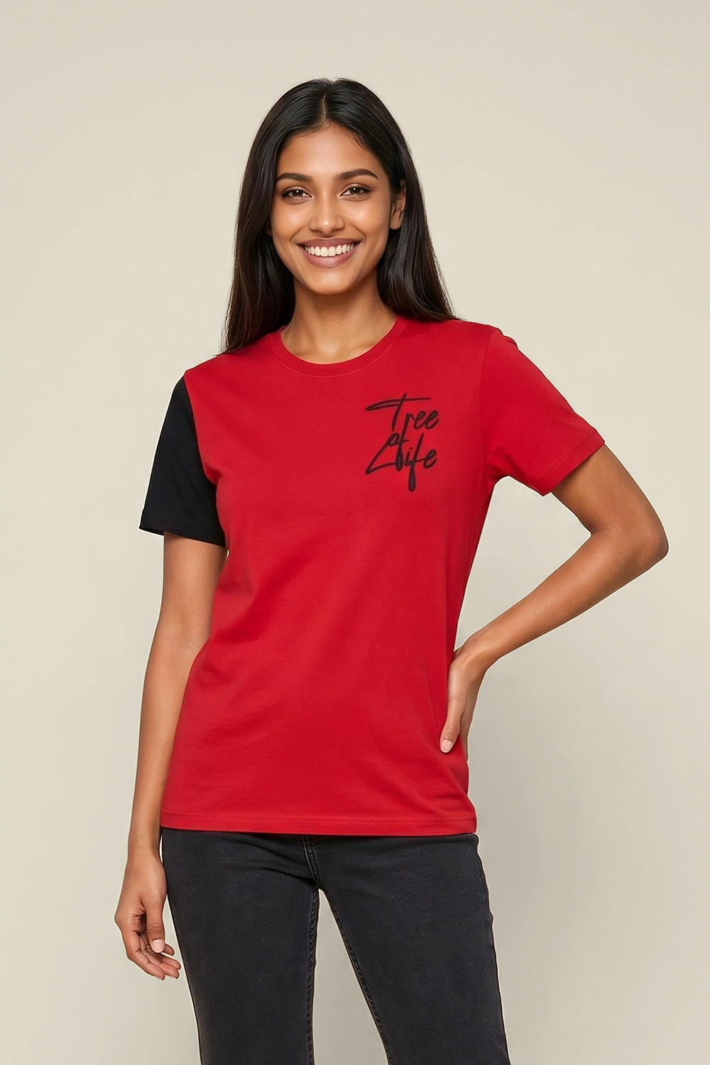 Women's Colour Block Tshirt