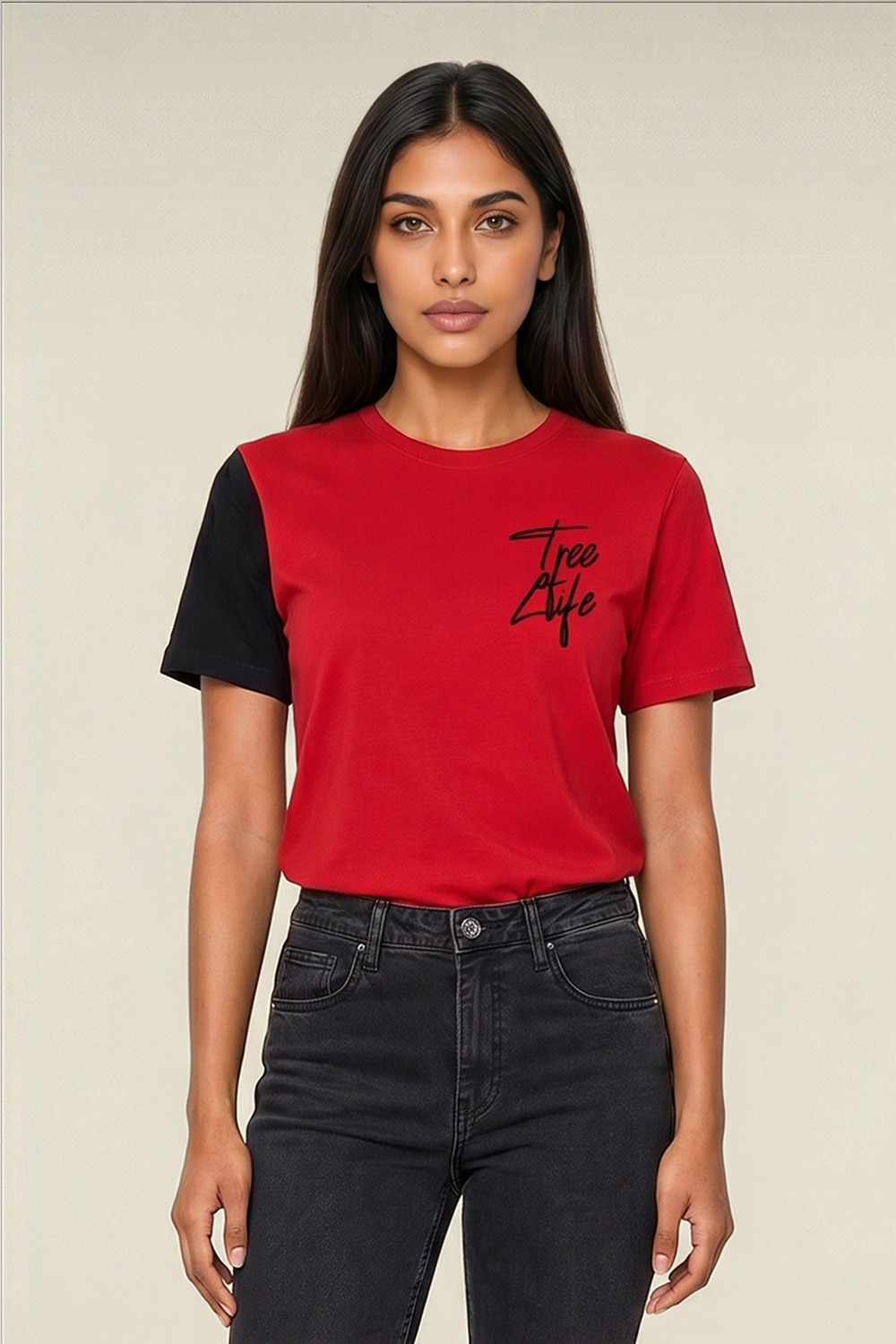 Women's Colour Block Tshirt