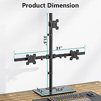Monitor | LED Stand (1x3) | Height Adjustable Arm Mount - Leg Type
