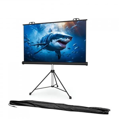 Tripod Projection Screen Anti-Creased,Imported High Gain Fabric, Diagonal, Supports Full HD 1080P, UHD-4K Tripod Projection Screen Anti-Creased,Imported High Gain Fabric, Diagonal, Supports Full HD 1080P, UHD-4K