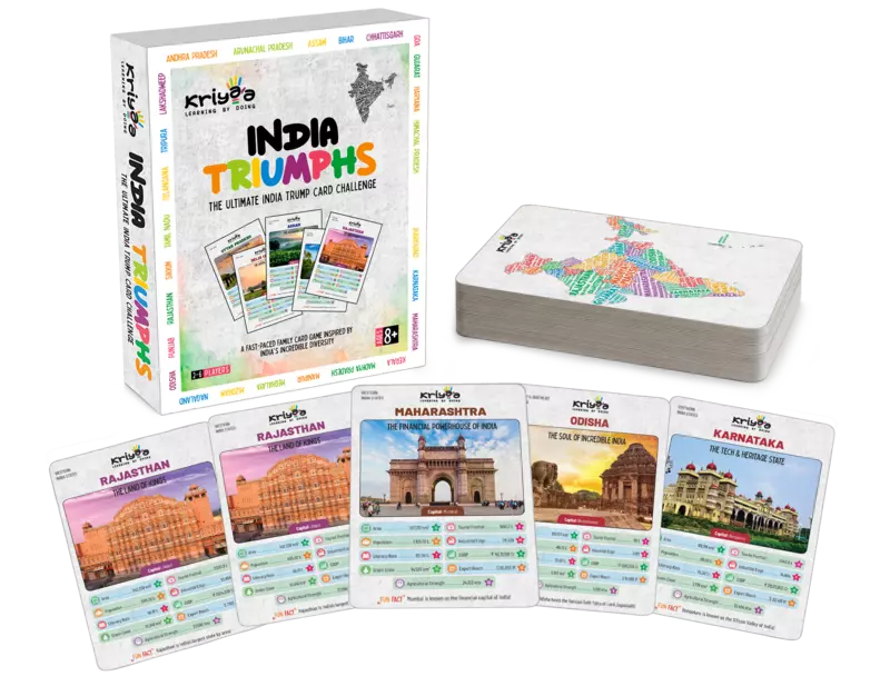 India Triumphs | Age 8+ | 36 State & Union Territory Cards
