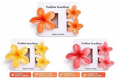 Card Flower clip-3 Card(Pack of 9P