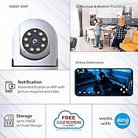 Trueview 2MP Wi-Fi Robot Pan-Tilt Camera – Smart Indoor CCTV | Night Vision | Mobile App