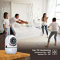 Trueview 2MP Wi-Fi Robot Pan-Tilt Camera – Smart Indoor CCTV | Night Vision | Mobile App