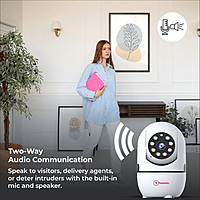 Trueview 2MP Wi-Fi Robot Pan-Tilt Camera – Smart Indoor CCTV | Night Vision | Mobile App