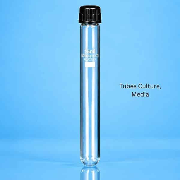 Tubes, Culture, Media - Round Bottom with Screw Cap