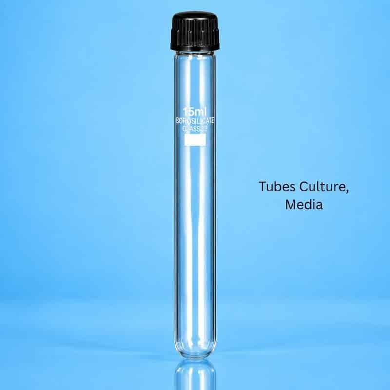 Tubes, Culture, Media - Round Bottom with Screw Cap