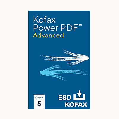 Tungsten (Kofax) PowerPDF Advanced 5.0 ESD (Perpetual)