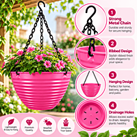 9 inch Hanging Basket Metal Chain /ecsha