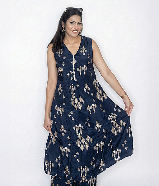 Twilight Indigo Kurta set