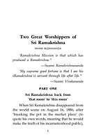 Two Great Worshippers of Sri Ramakrishna