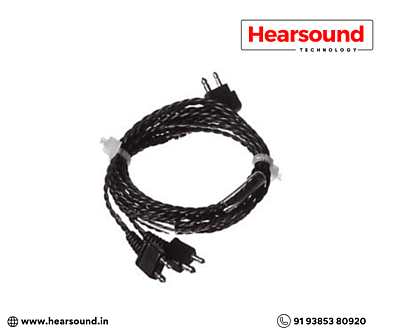Two pin Y cord-black