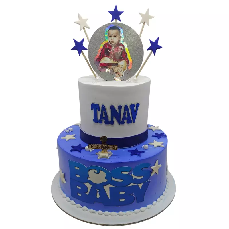 Two-Tier Boss Baby Themed Cake