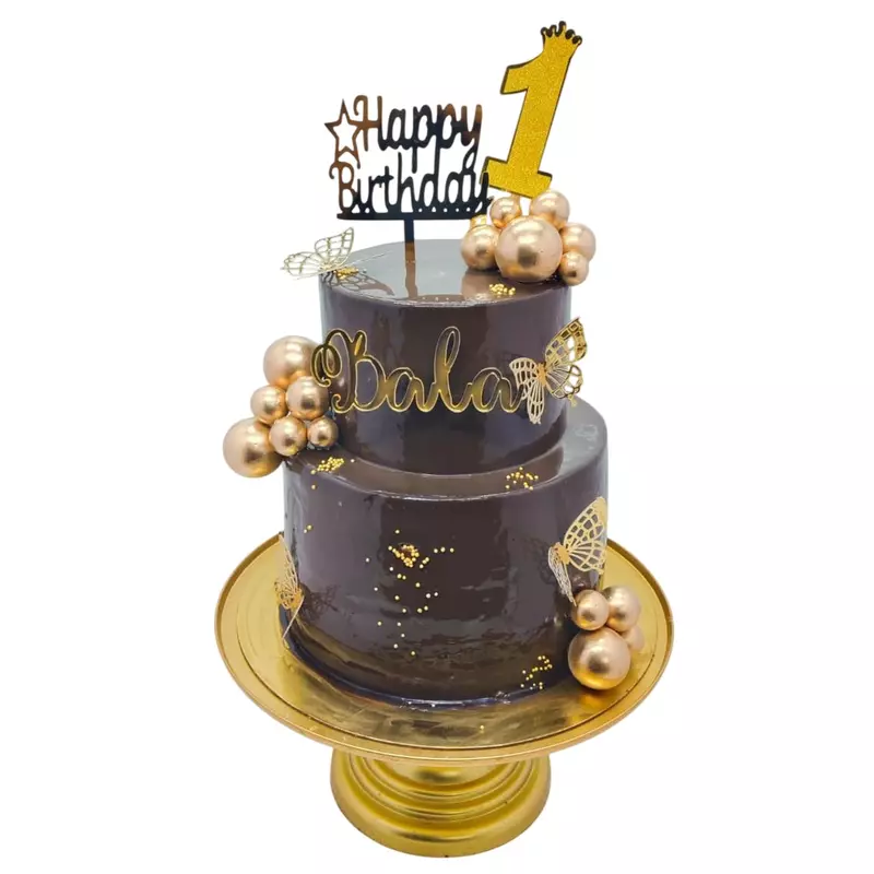Two-Tier Truffle Finish Cake