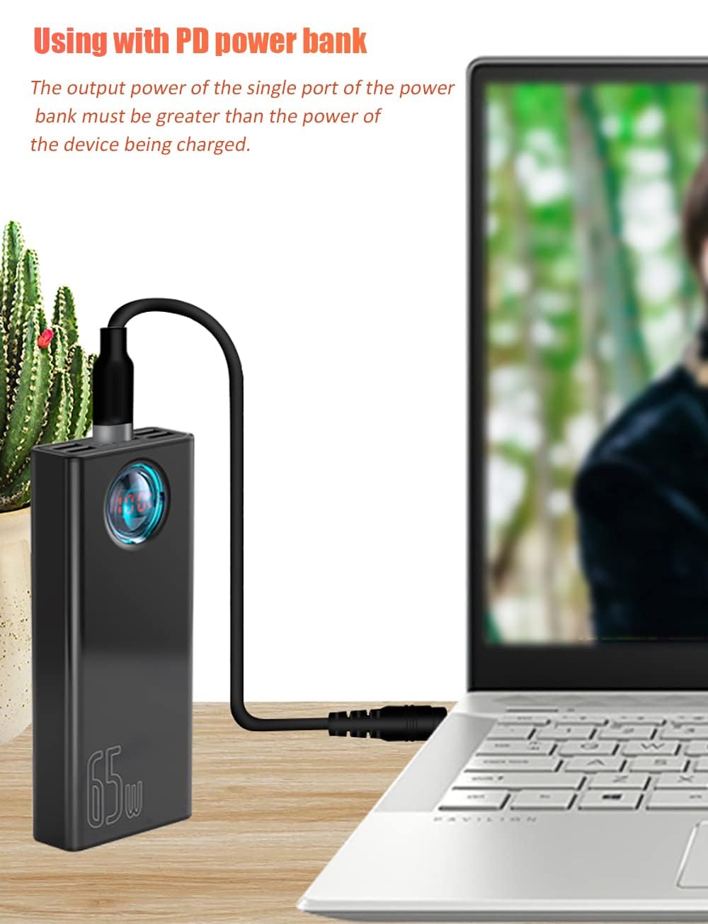 Type‑C to DC Cable,7.4x0.6MM Compact DC Power Cable Flexible Fast Charging Cord Plug and Play for Laptop ,Computer Type‑C to DC Cable,7.4x0.6MM Compact DC Power Cable Flexible Fast Charging Cord Plug and Play for Laptop ,Computer